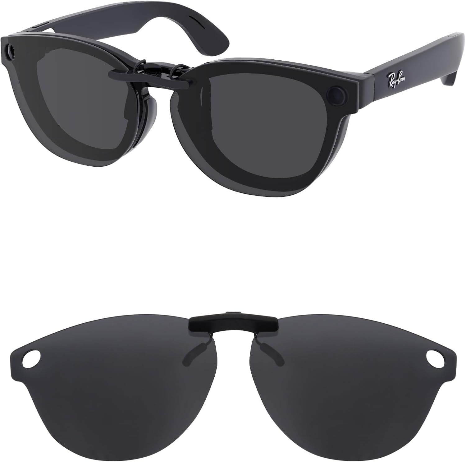 Polarized Clip-on Eyeglasses for Ray-Ban Meta Headliner RW4009 & Gen 2 RW4013 50mm Sunglasses