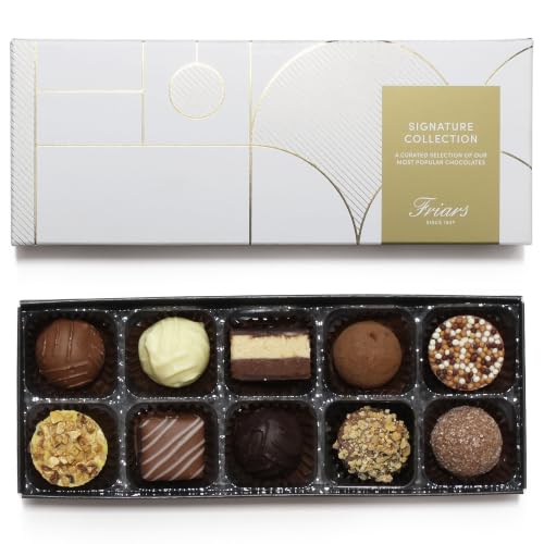 Friars Signature Chocolate Collection | 10 Luxury Assorted Belgian Chocolates | Ideal Present for Special Occasions Birthday Valentines Anniversary