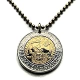 1997 Italy 500 Lire coin pendant Polizia Stradale di Stato autostrada highway patrol traffic police Carabinieri Centaur Rome Milan Florence Venice Palermo Napoli Verona Cagliari Bologna Torino n000813