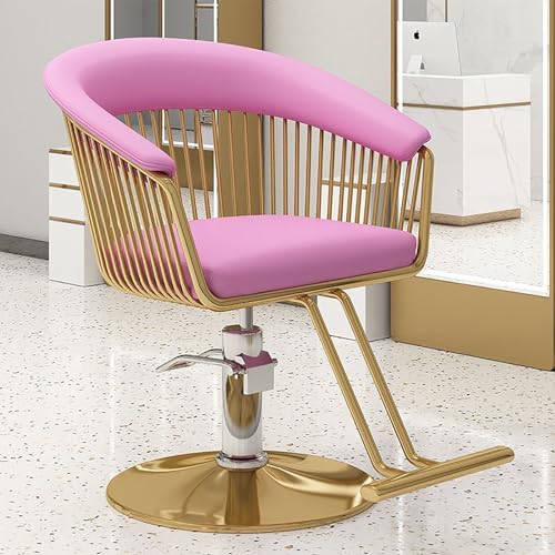 Hydraulic Salon Chair with Adjustable Height, Footrest &amp; 360° Swivel - Ideal for Professional Hairdressing, Beauty Styling &amp; Spa Services