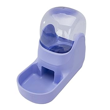 Indy Mall Automatic PET Food Dispenser Dog Cat Feeder Waterer Dish Purple Water Feeder