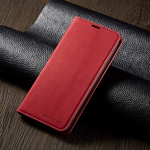 Funda para Google Pixel 7a libro piel roja con tarjetero y soporte atril 7