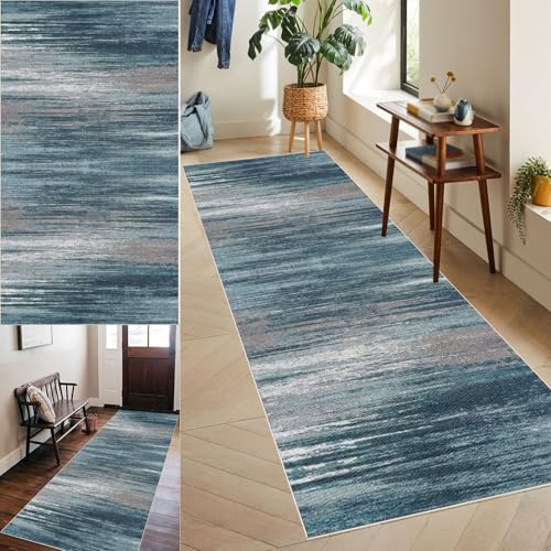 Alfombra de Pasillo Larga Alfombra Cocina Lavable Alfombra Corredor Antideslizante Alfombras de Área para Pasillo, Salon, Dormitorio, Cocina, Lavandería Entrada Alfombras de Pasillo 90 x 400 cm