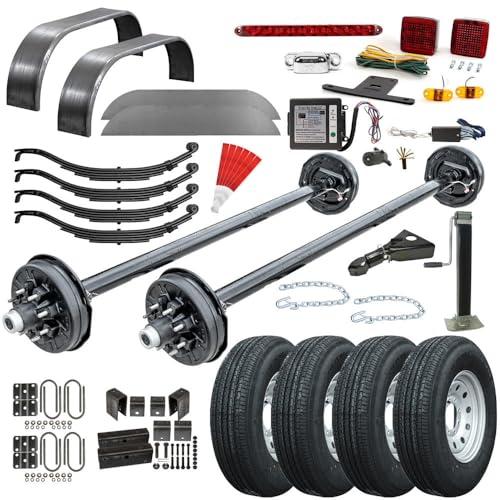 The Trailer Parts Outlet - 7000 lb TK Tandem Axle Bumper Pull Trailer Parts Kit - 14K Capacity Heavy Duty (Complete Original Series), 95