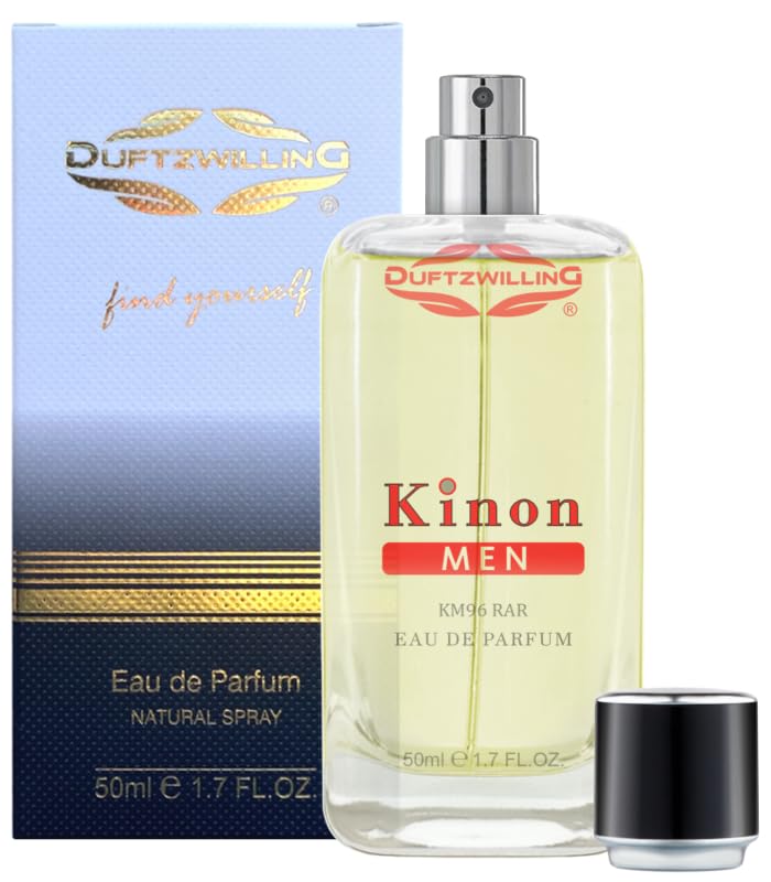 Kinon MEN - Herrenparfum - DuftzwillinG - Eau de Parfum - KM96 RAR - EdP - Vintage Duft - Frisch Würzig Holzig Feiner Herrenduft - 1996er DuftKlassiker Rarität (50 ml Prime)