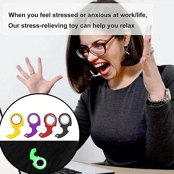 Miniatura 4 de 2 llaveros verdes giratorios, llavero de juguete para la ansiedad, llavero portátil, juguete novedoso para ejercitar los dedos, llavero giratorio,