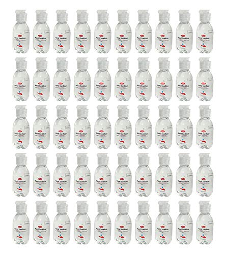 Sipa Bulk Hand Sanitizer Jasmine Scent Travel Size Bundle 1.69 Oz Cap Bottle Each(Pack Of 50) Protect Against Germs With Vitamin E Formula And Aloe #TOP9