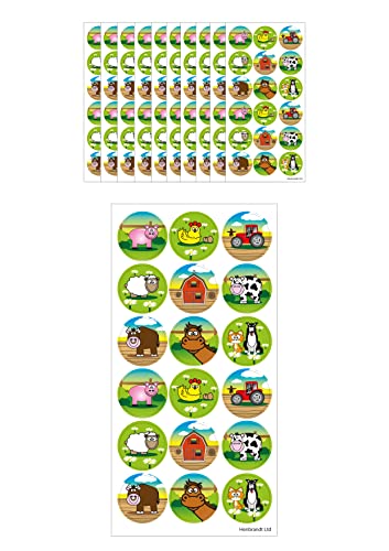 Autocollants d'animaux de la ferme pour scrapbooking et anniversaires d'enfants