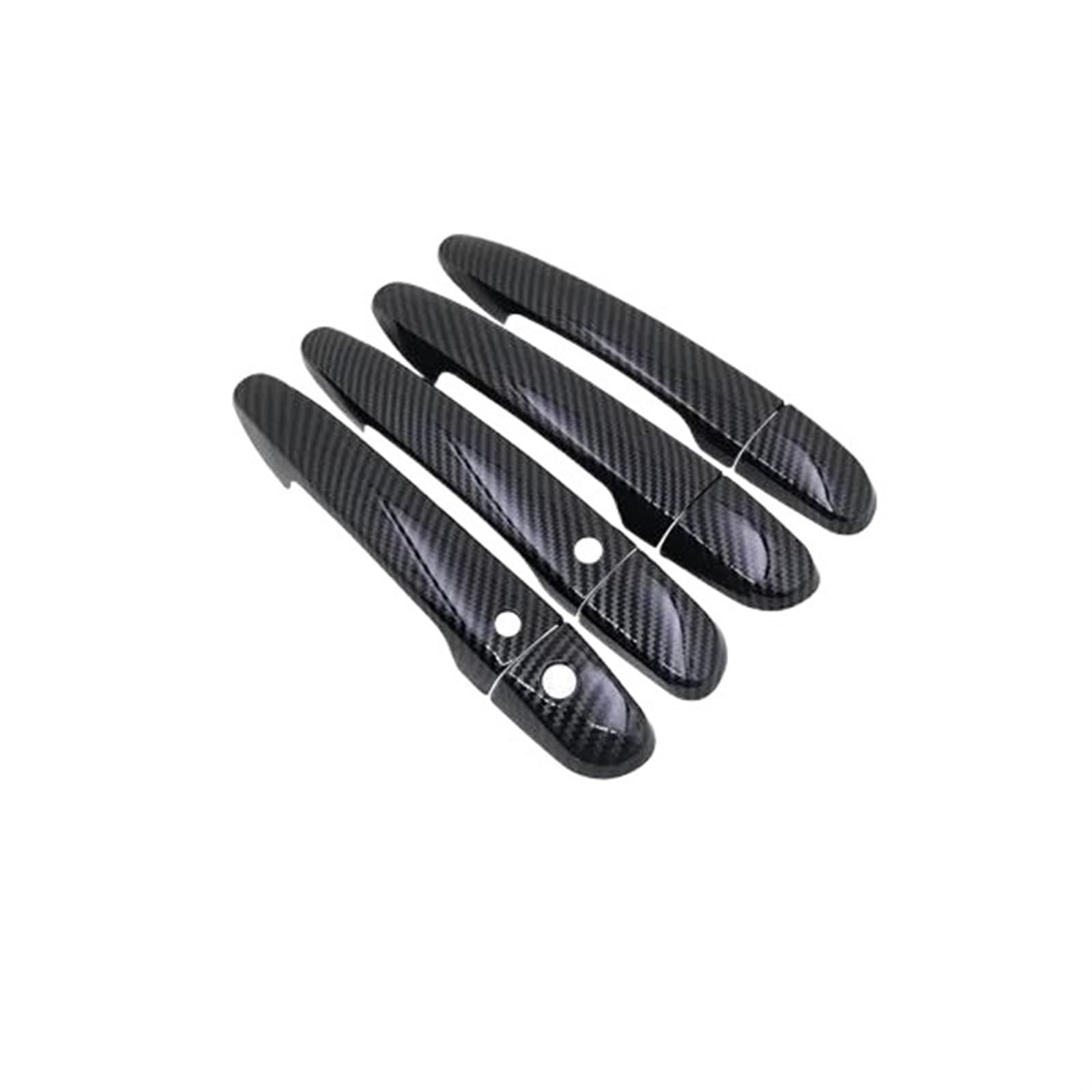 Lzbzhb 4Handle 2 Buttons Car Exterior Outsidedoor Handle For Mazda For Cx-3 Cx3 Cx 3 2016 2017 2018 2019 2020 2021 Car Exterior Style Stickers Carbon Fiber Door Handle Cover(4Handle 2 Buttons)