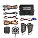 BANVIE Car Keyless Entry Security Alarm System with Remote Engine Start and Push to Start Stop Iginition Button Kit
