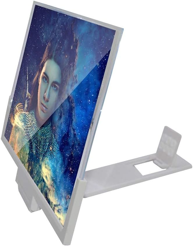 14" Inch Phone 3D Screen Magnifier Smartphone Magnifying Glass Enlarged Amplifier Mobile Bracket Holder Enjoy Movie Photo-Taking Reading Time