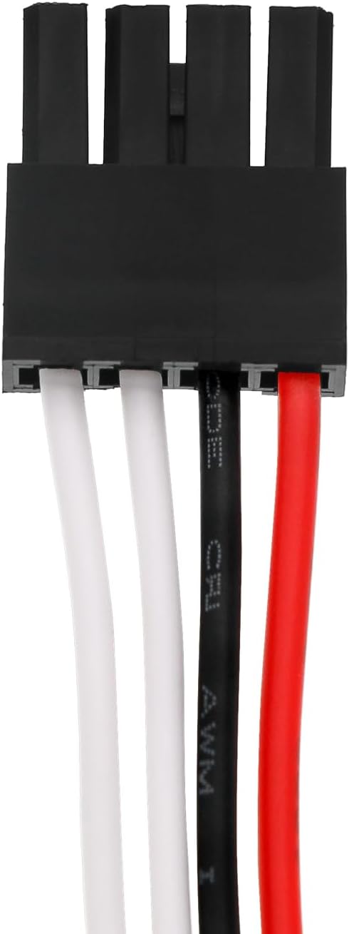 Close-up of the battery connector