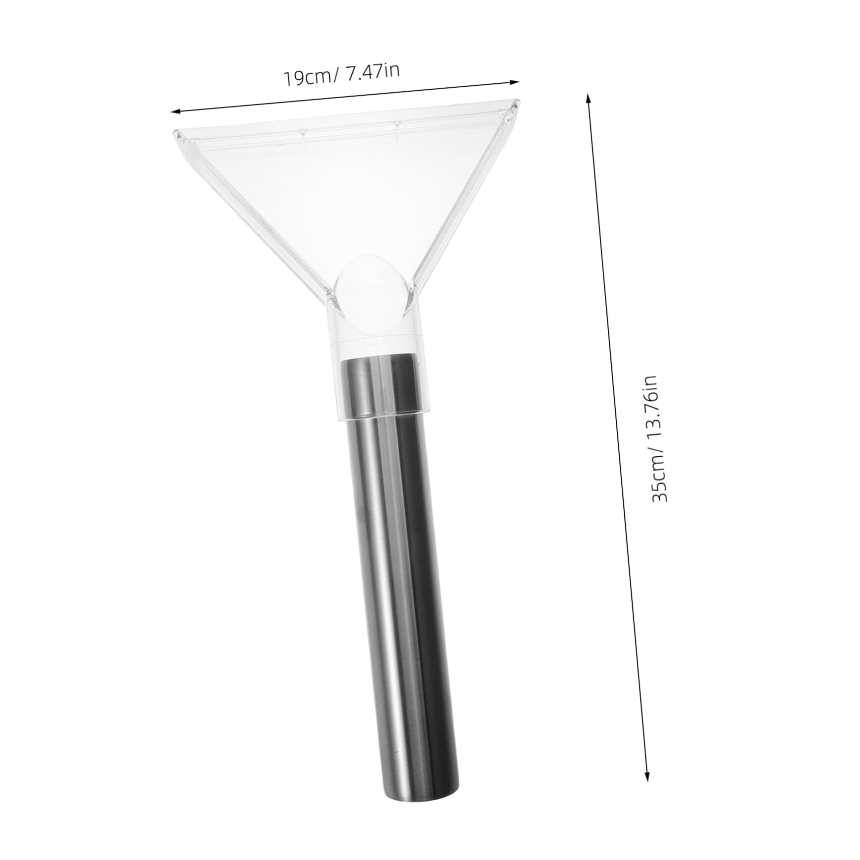 IWOWHERO Vacuum Extractor Tool for Carpet Cleaning Clear Suction Nozzle Attachment for Auto Detailing Efficient Water Removal Durable Design for Home and