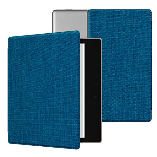 Ayotu Fabric Case for Kindle Oasis(9th Gen, 2017 Release) Thinnest and Lightest,Durable Soft Fabric Cover with Auto Wake/Sleep Function,(Not Fit All-New Kindle Oasis 10th Gen, 2019),KO2 The Gray