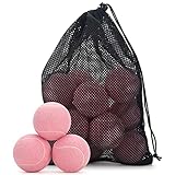 SUNEZLGO Premium 12-Piece Tennis Balls Set, 2.5 Inch Diameter, Durable Thickened Safe Natural Rubber, Multi-Purpose, Ideal Sports Gift