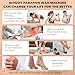 Achzzy Paraffin Wax Machine for Hand and Feet - 2000ml Paraffin Wax Warmer, Temperature and Reservation Mode, thermostatic Warmer, Nourishing and Moisturizing, Ideal for Home Paraffin Baths
