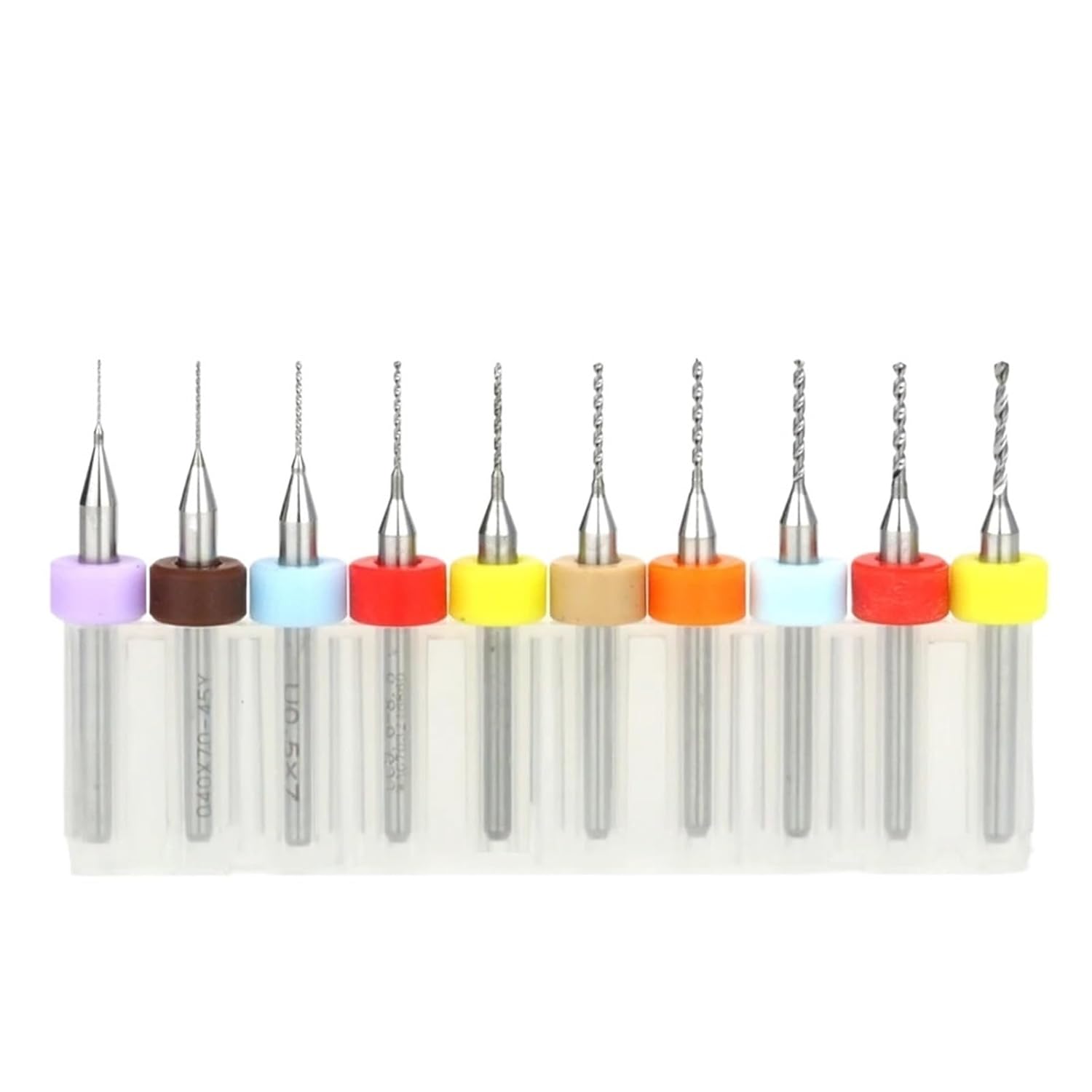 10Pcs 0.3-1.2mm PCB Drill Bit Tungsten Steel Printed Circuit Board Mini CNC Carbide Set 1/8Inch Fixed Shank(PCB 0.6mm 10pcs)