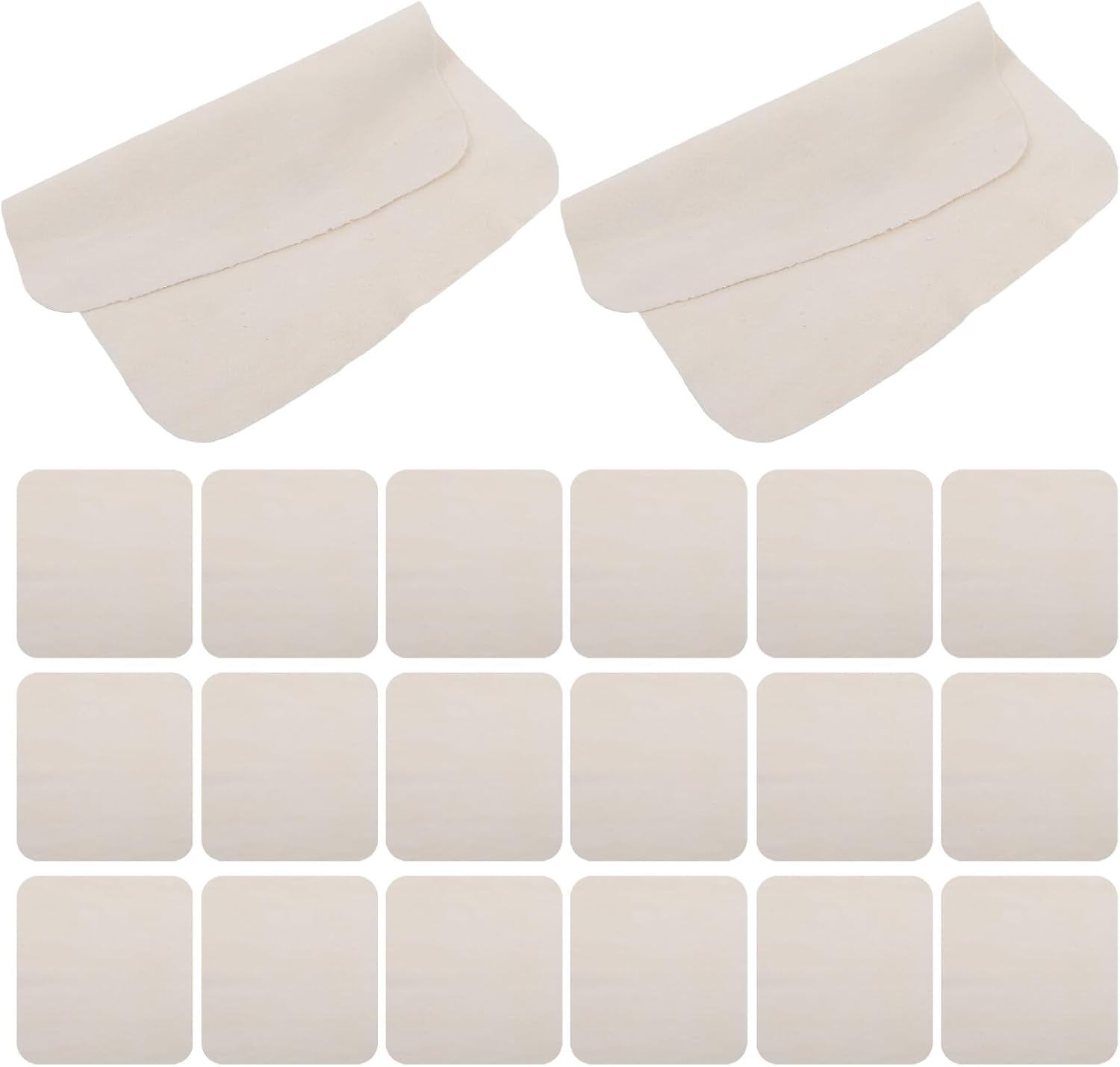 20pcs Car Detailing Towels 15x15cm Super Absorbent Microfiber Chamois Cloths for Auto Drying and Interior Cleaning