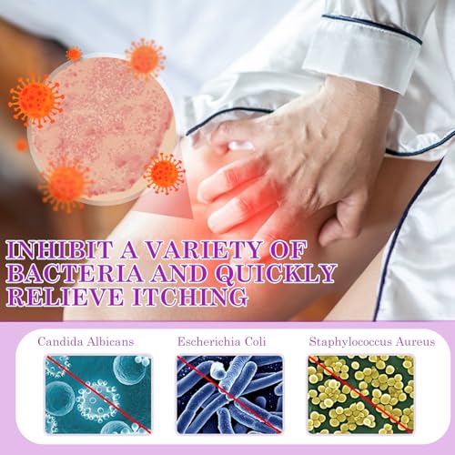 2 Pcs Creme Intima Lenitiva Donna Con 100 Bastoncini Di Cotone, Crema Lenitiva Per Prurito E Bruciore Intimo, Crema Antiprurito Intima, Crema Cura Prurito Intimo, Formula Delicata (Viola) - 3