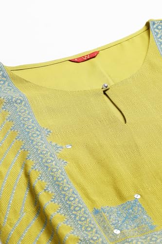 Image of W for Woman Women's Viscose Regular Fit Casual Kurta