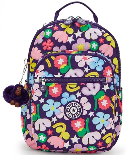 Kipling SEOUL S sac à dos en nylon résistant et fleuri