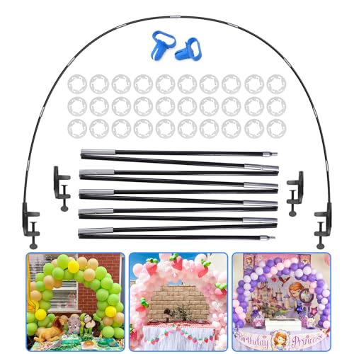 13FT Table Balloon Arch Kit Stand Adjustable Balloon Arch Stand for Table Reusable Balloon Table Arch Frame for Birthday Baby Shower Graduation Wedding Party Decorations