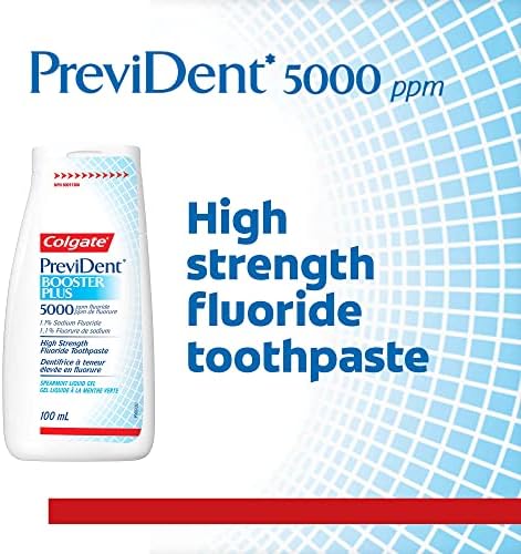 Colgate PreviDent 5000 ppm Booster Plus Toothpaste - Spearmint, 100mL - Fluoride Enamel Protection, Sensitive Teeth Relief, Travel Size - Dentifrice for Daily Oral Care (Package May Vary) - 2