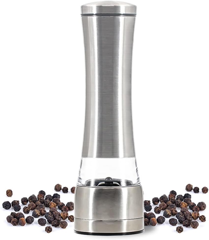 Stainless Steel Pepper Grinder Mill Adjustable Manual for Seasoning Spice Ceramic Burr Mills for Kitchen Tools