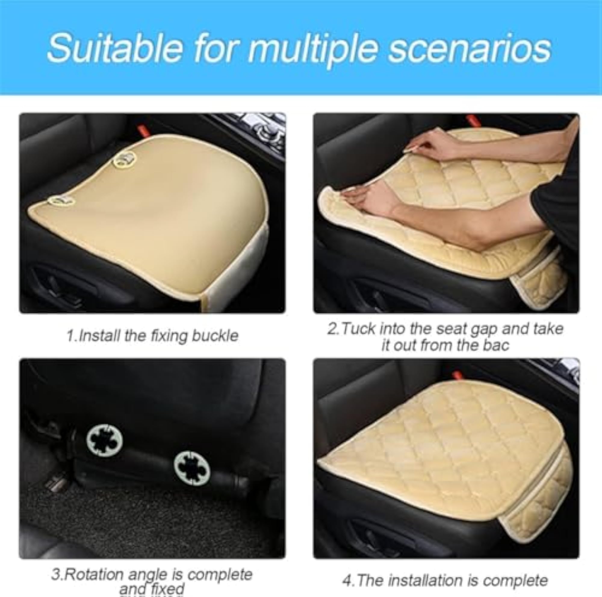 Ultra-Soft Memory Foam Car Seat Cushion