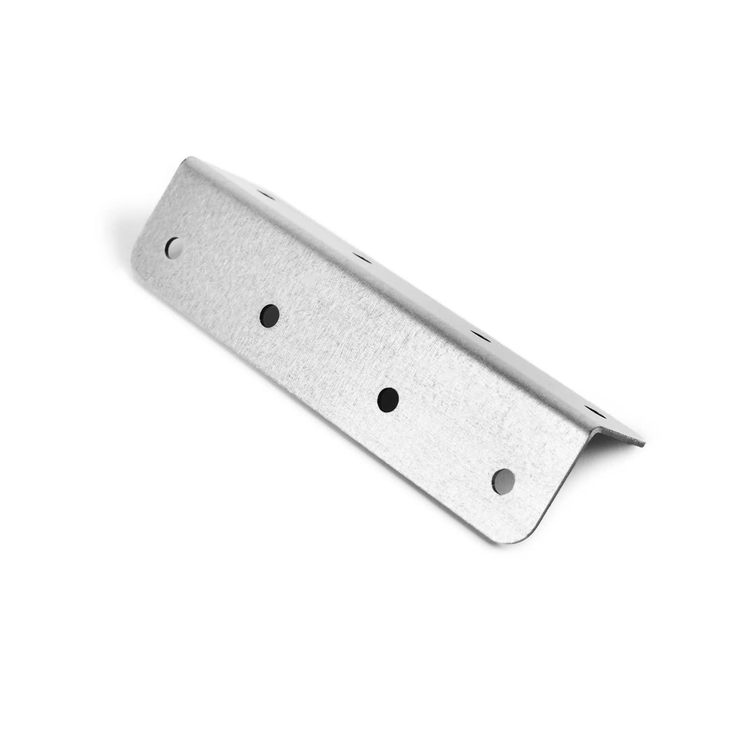 4X Pack Indoor Outdoors Internal External Small Corner Joining Railway Sleeper Bracket for Raised Beds, Pathway or Driveway Edging, Planters and Retaining Walls - Galvanised Steel Finish (17cm x 8cm)