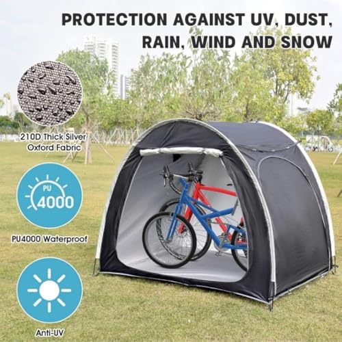 Housse de vélo imperméable pour 1 à 4 vélos bâche de protection extérieure - 4