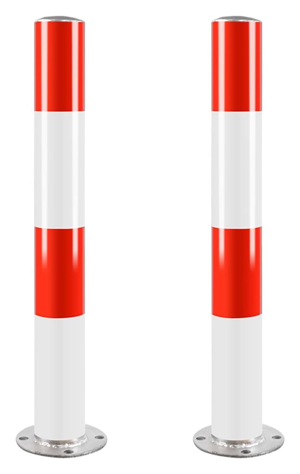 CWCQGH Safety Bollard Steel Bollard Covers With Anchor Bolts For Traffic Sensitive Areas Crowd Control Driveway Barriers (60 * 15 * 7.6cm/24 * 6 * 3in)