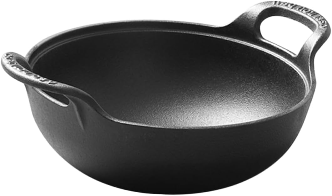 BESPORTBLE Cookware Cast Iron Skillet Soup Pot Household Cooking Pot Picnic Cookware Camping Cooker Outdoor Saucepan Outdoor Camping for Cooking