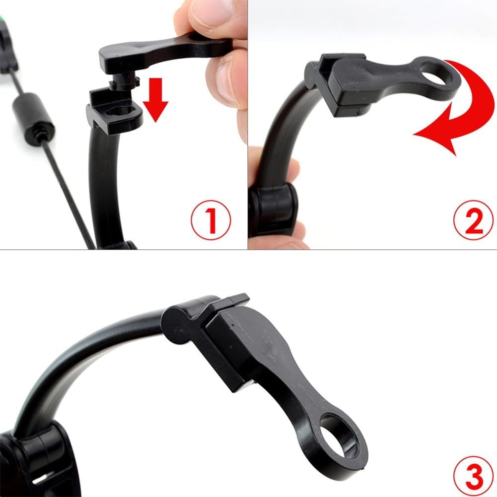 Lot de 4 détecteurs de touche pour pêche à la carpe avec indicateurs lumineux LED, siège de base amovible, dessus de boule magnétique, 2,5 mm, rouge, bleu, jaune, vert pour la nuit