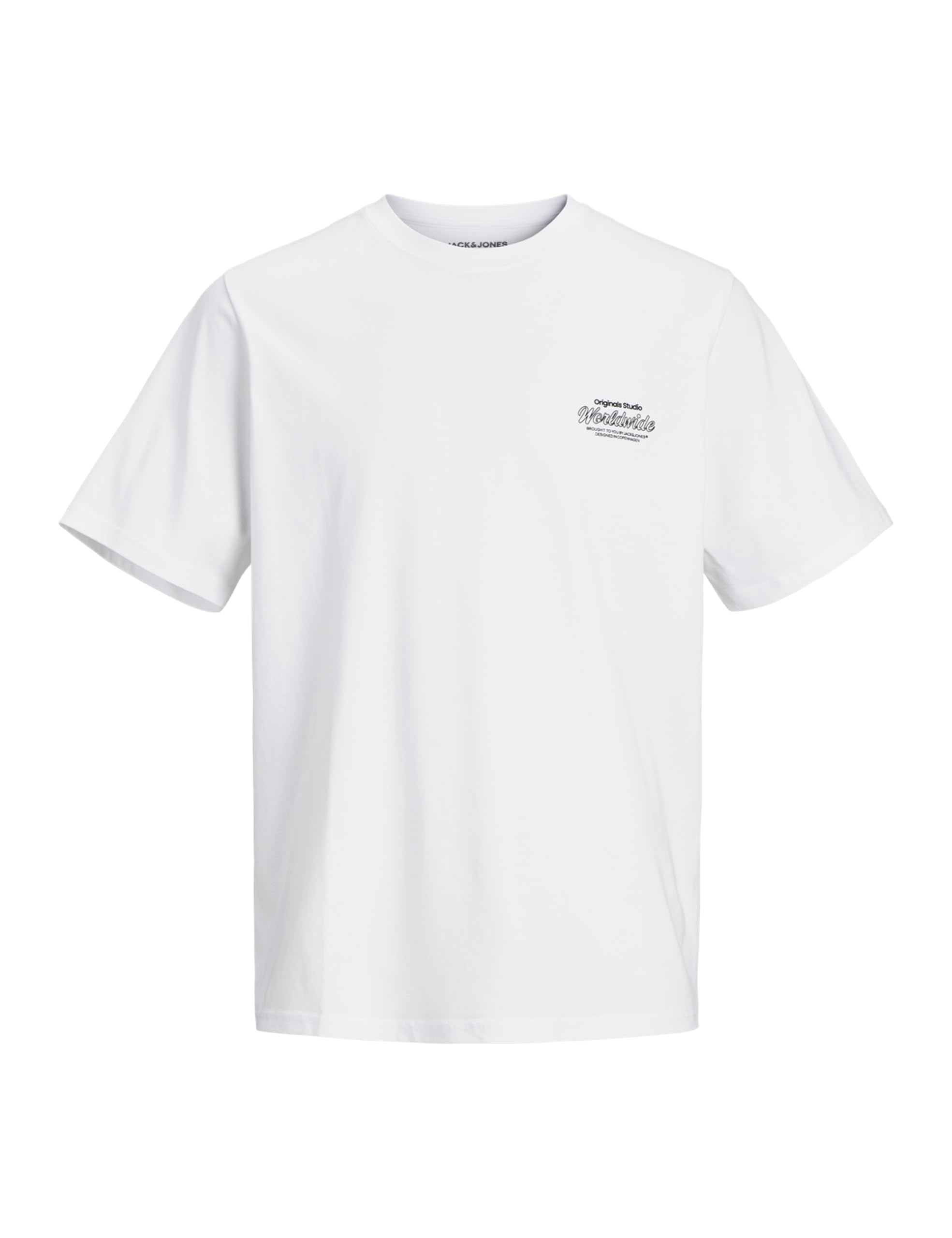 Jack & Jones Jorsequoia Back Tee SS Crew Neck, Bright White, XS