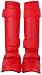 Wesing Karate Shin Instep Guard WKF Karate Shin Pad (Red,L)
