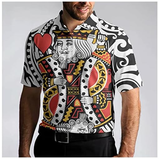 King Of Hearts Short Sleeve Polo Shirt - Image 4