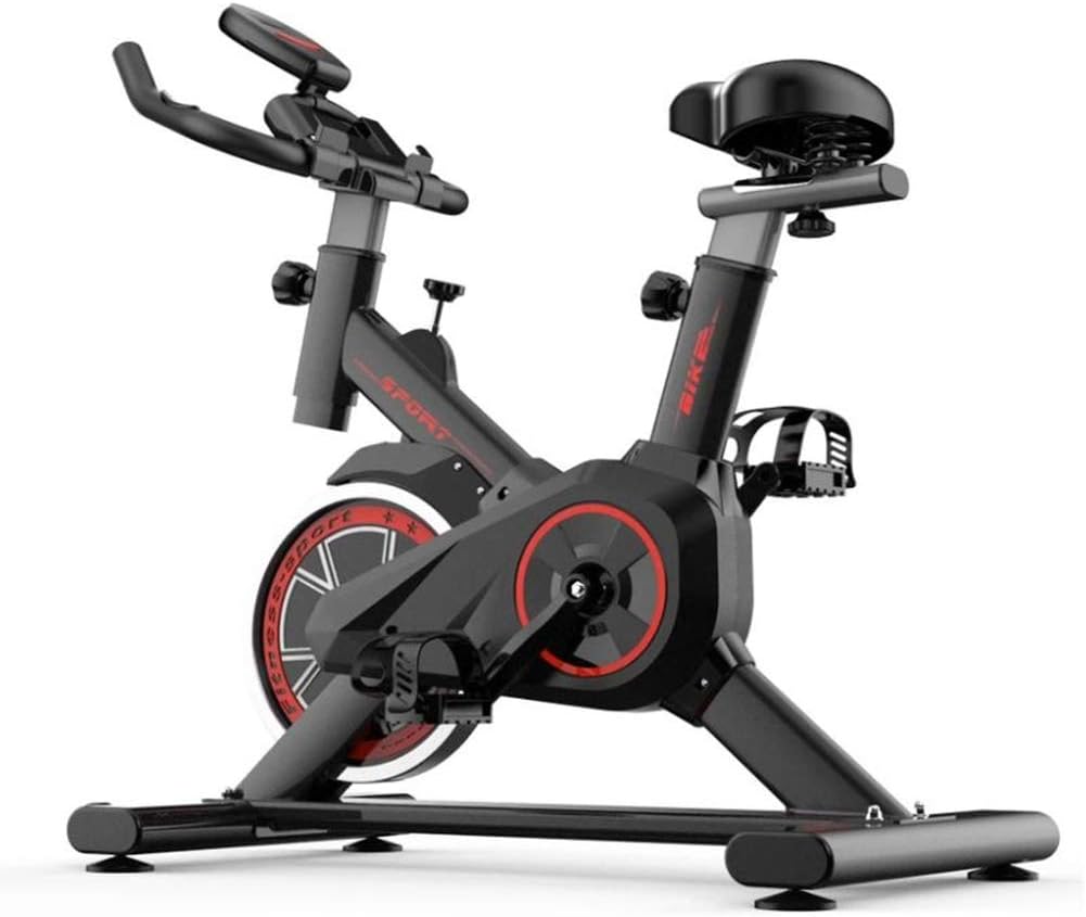 GOLDEN MANGO Bicycle Exercise Bike-Aerobic Trainingfitnessaerobic Bike-Home Fitness Equipment-LED LCD Display, Resistance Adjustment, Large Flywheel, Load 150Kg