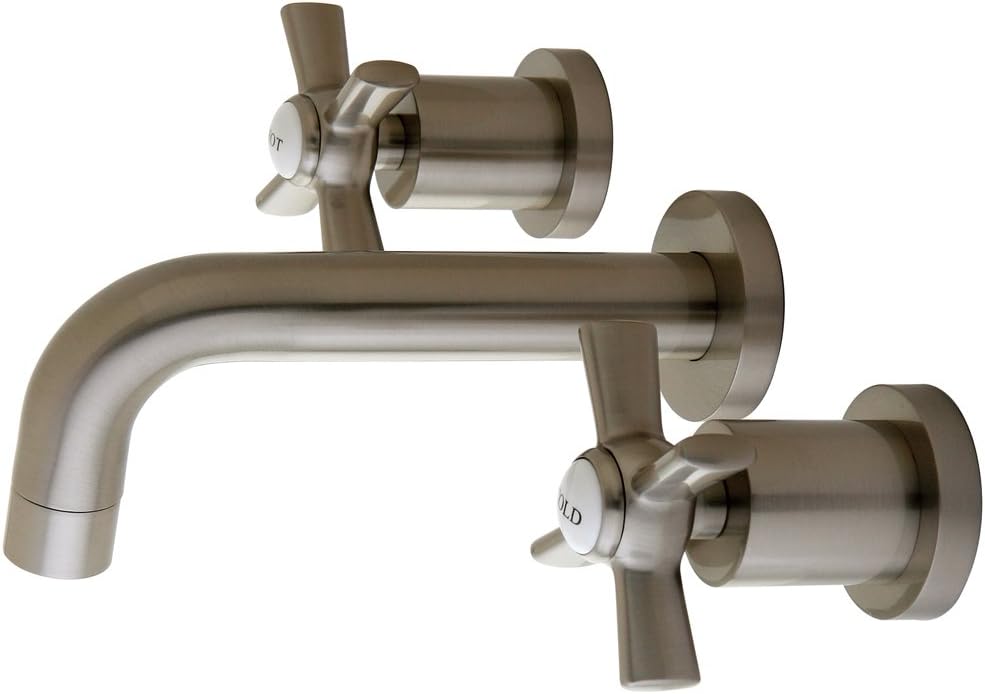 Kingston Brass KS8128ZX+ Millennium Vessel Sink Faucet, Satin Nickel Finish