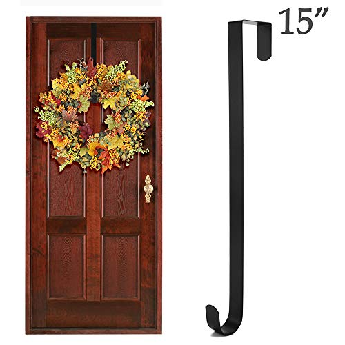 Wish Wreath Hanger Over-The-Door Hook for Hanging Hats, Coats, Towels, Wreaths and Decorations