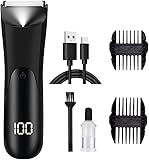 Intimrasierer Mann Elektrisch, Body Haar Trimmer für Mann Bart, USB Wiederaufladbar...