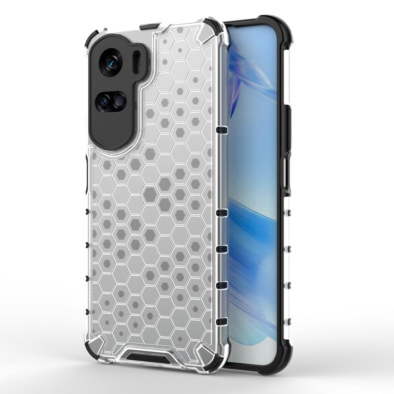 Image of Plastic Bumper Back Case Cover for Honor 90 Lite (Transparent)