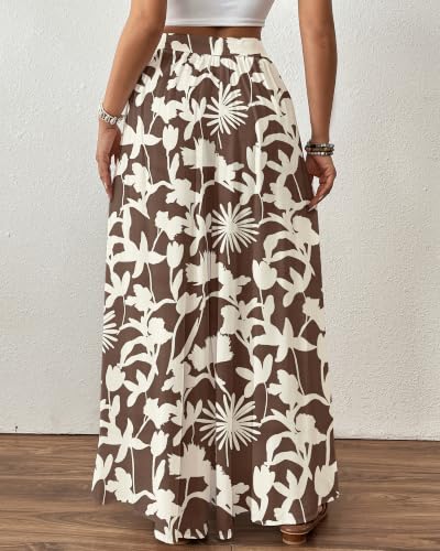 Image of Bsubseach Women Wide Leg Pants Floral Flowy Palazzo Pants