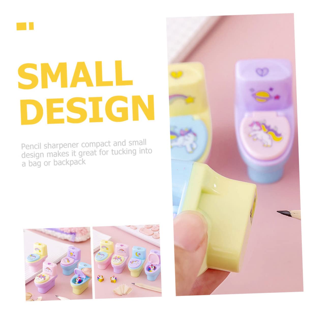 Tofficu 5 Ensembles Taille-crayon Pour Enfants Manuel Classe Taille Crayon Des Crayons Portable Bureautique Accessoires Ecole Petits Aiguiseurs Taille-crayon À Main Plastique 12 Pièces * 5