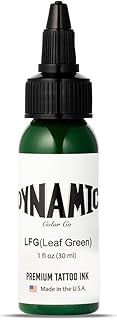 Dynamic Color Co. - Leaf Green Color Tattoo Ink, Long Lasting Vivid Colo...