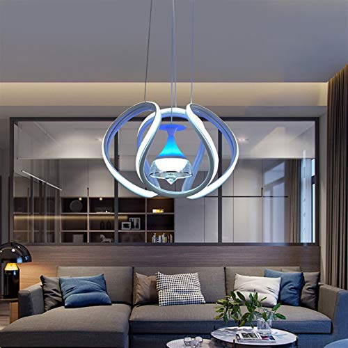 Lustre LED de 170W à tête unique avec suspension réglable en alu - 7
