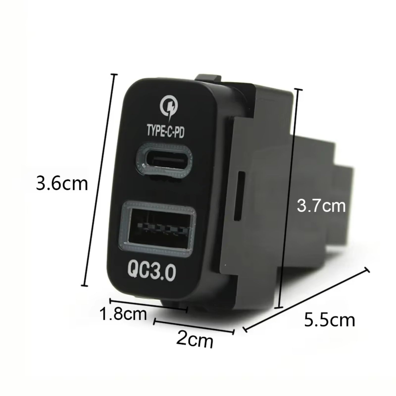 Faro Modulo Driver Presa USB Presa Ausiliaria Compatibile Con Mitsubishi Per Outlander Auto Per Caricabatterie PD Presa Adattatore Di Ricarica Per Telefono Con Ricarica Rapida