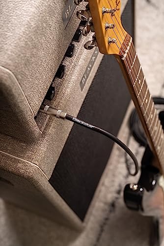 Blackstar 6m (20ft) Instrument Cable Straight ¼” Jack to Angle ¼” Jack for Bass/Electric Guitar/Electro-Acoustic/Keyboard/Amp - Image 4