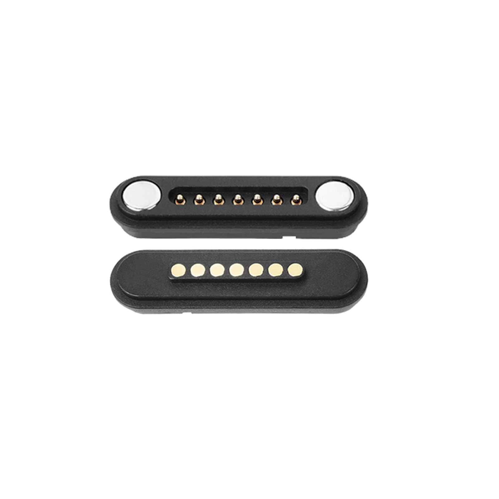 1 Pair 2/3/4/5/6/7/8/9/10/12Pin Magnetic Pogo Pin Connector, Male+Female Spring Loaded Pogopin Connector DC Power Charge Probe Socket (7Pin)