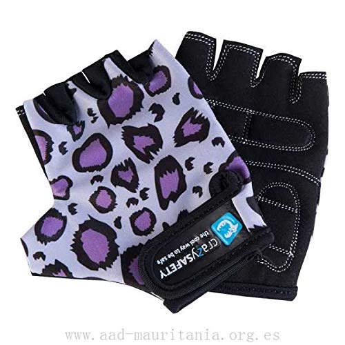 CrazySafety Guantes Purple Leopard - Size S - Purple Leopard